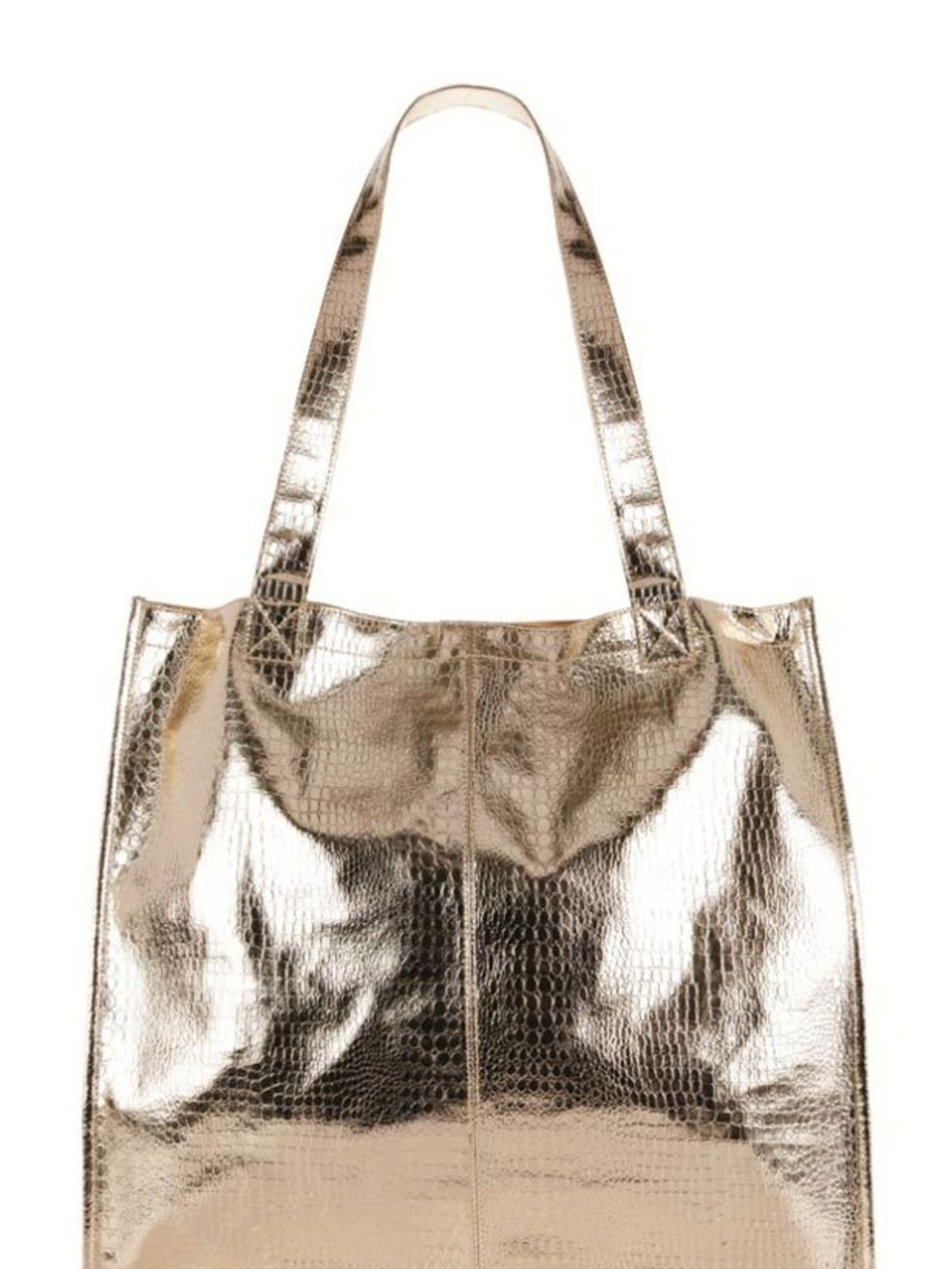 <p>If theres one thing that will add edge to your wintry layers its a luxe metallic shopper Marks &amp; Spencer metallic shopper, £19.50, for stockists call 0845 302 1234</p>