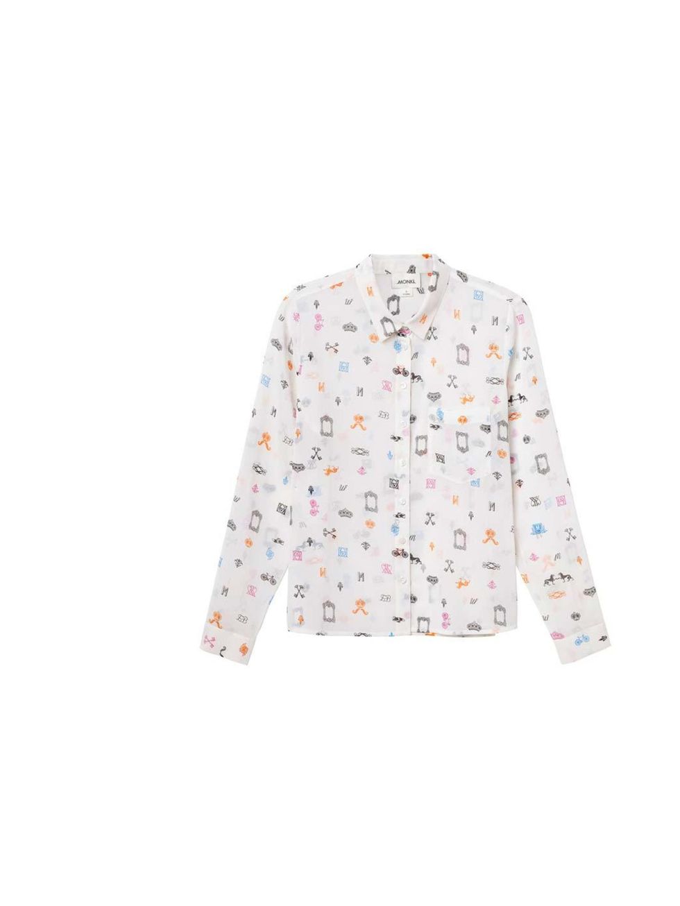 <p>This ditsy-print blouse is a great alternative to a classic white shirt for the office; Deputy Art Director Lisa Rahman will be wearing hers with navy trousers this summer.</p><p><a href="http://www.monki.com/Shop/Blouses">Monki</a> blouse, £25</p>