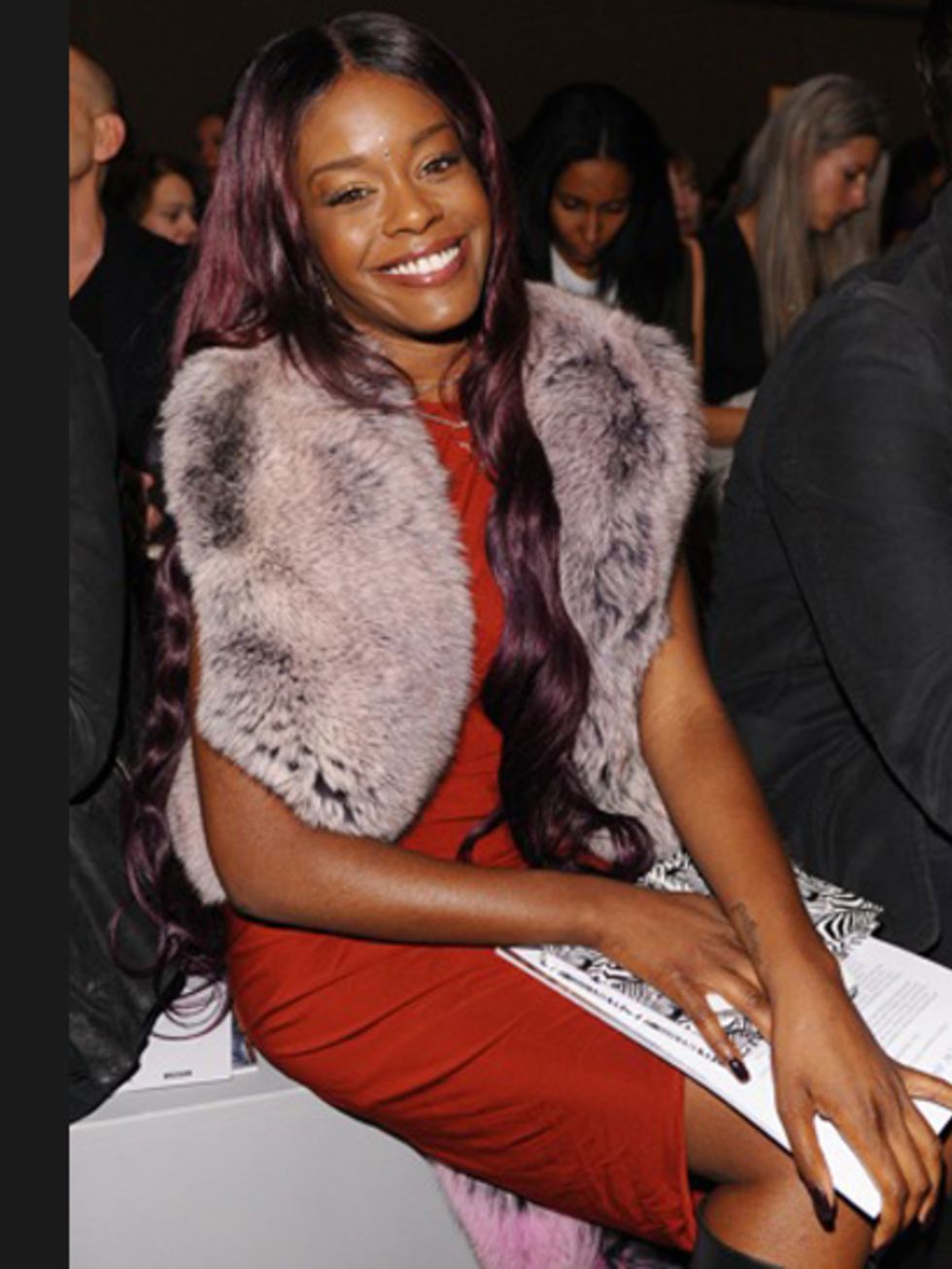 <p>Azealia Banks on the JW Anderson front row.</p>