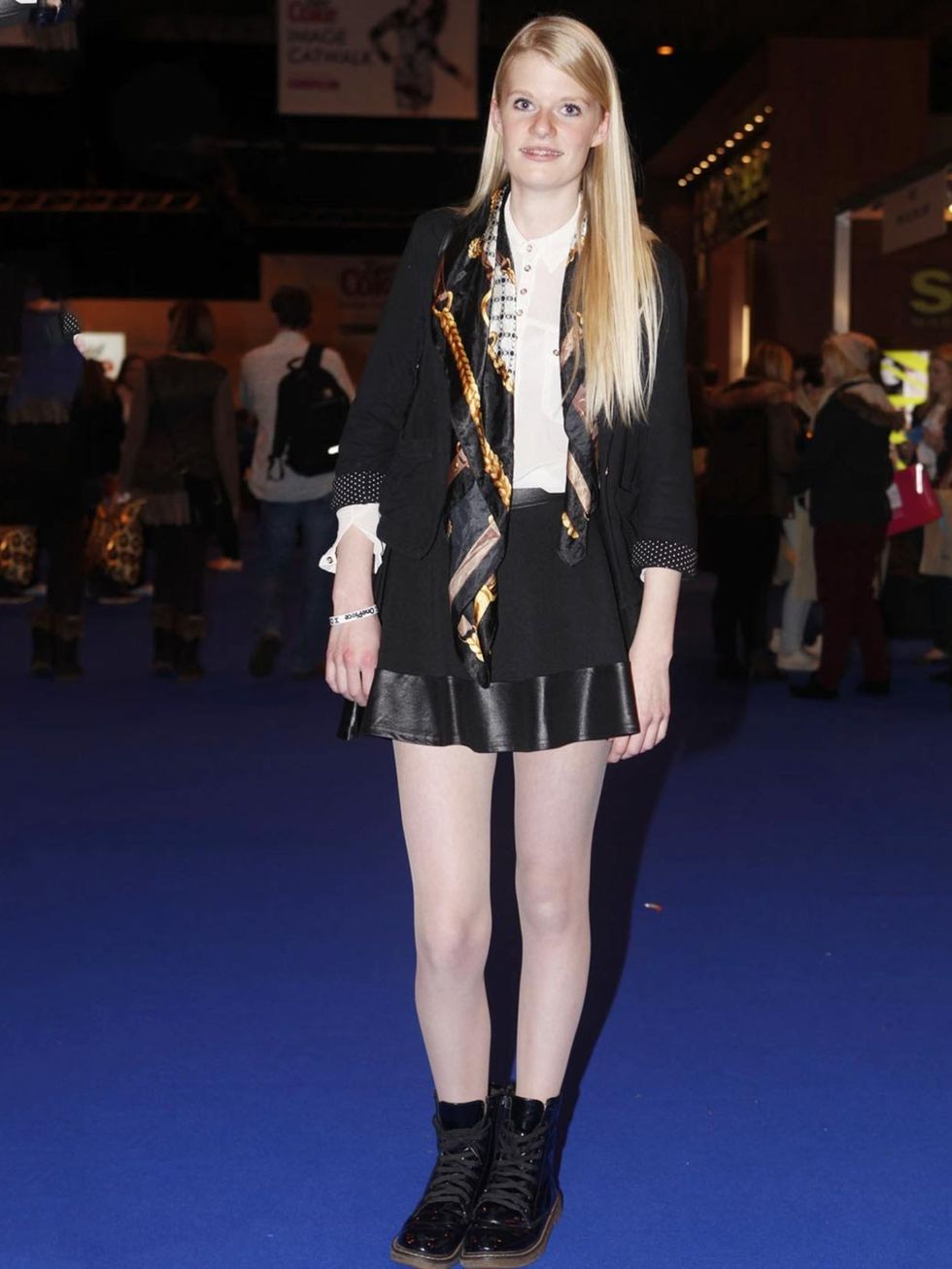 <p>Molly, student.Primark jacket and scarf, Missguided skirt.</p>