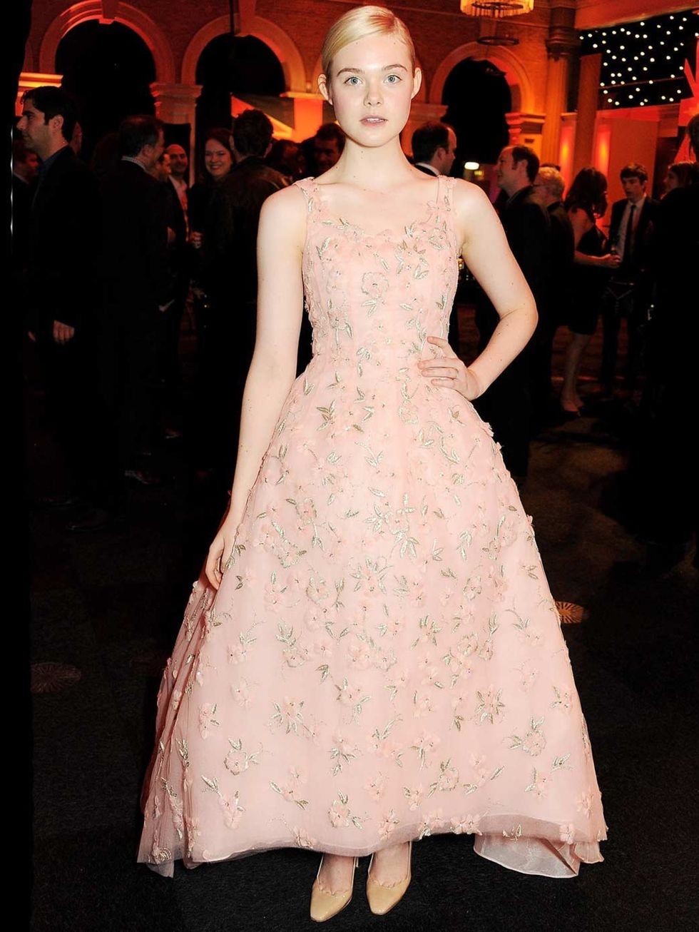 <p>Elle Fanning in Valentino at The MOET British Independent Film Awards</p>