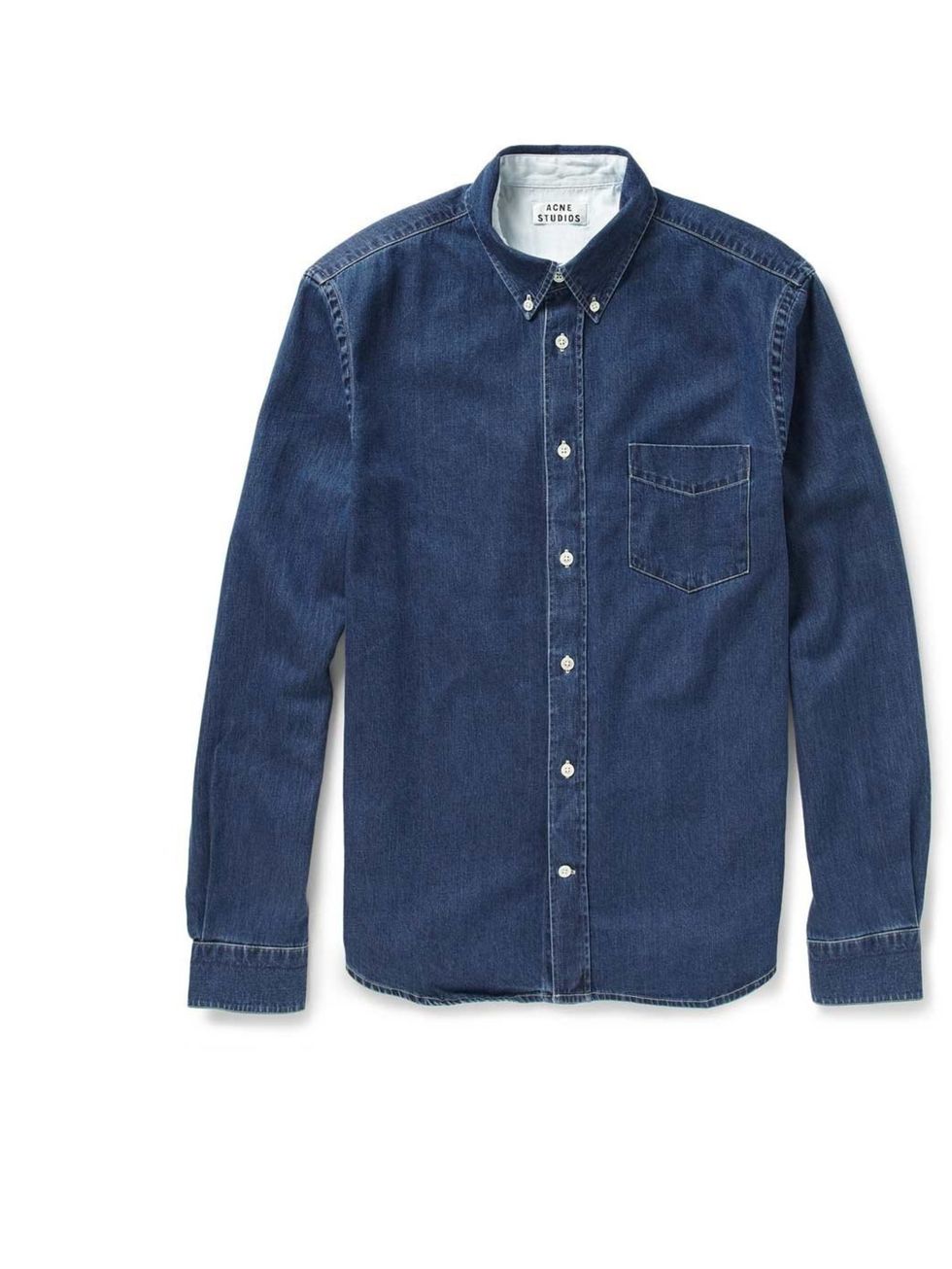 <p>Acne 'Isherwood' denim shirt, £140, available from <a href="http://www.mrporter.com/product/371912">mrporter.com</a></p>