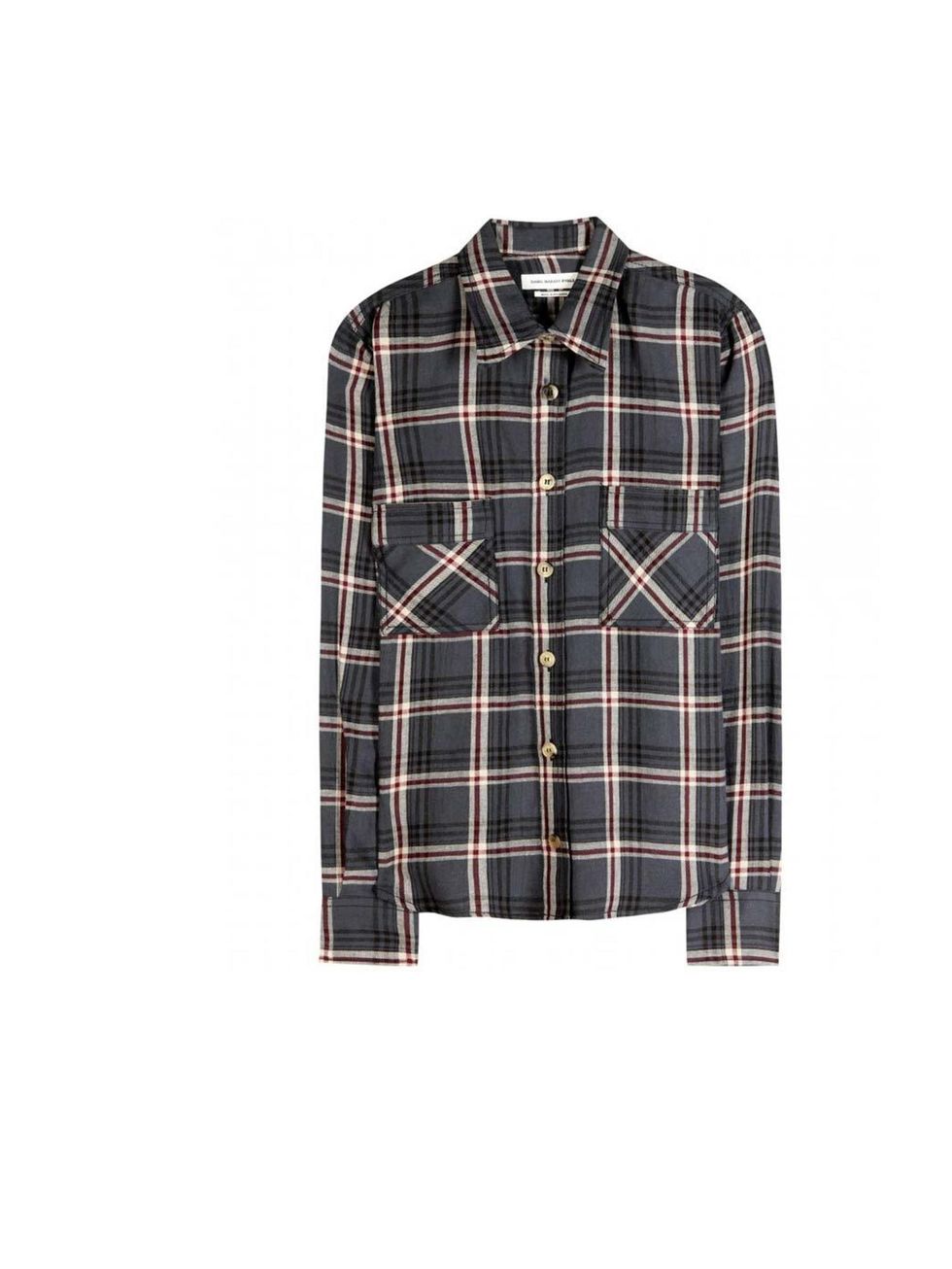 <p>When it comes to casual cool the checked shirt is your go-to. Perfect for transeasonal looks, dress it down with denim or luxe it up with a tailored trouser. Check it out</p><p>This one is Marant Etoile, £250 available at <a href="http://www.mytheresa