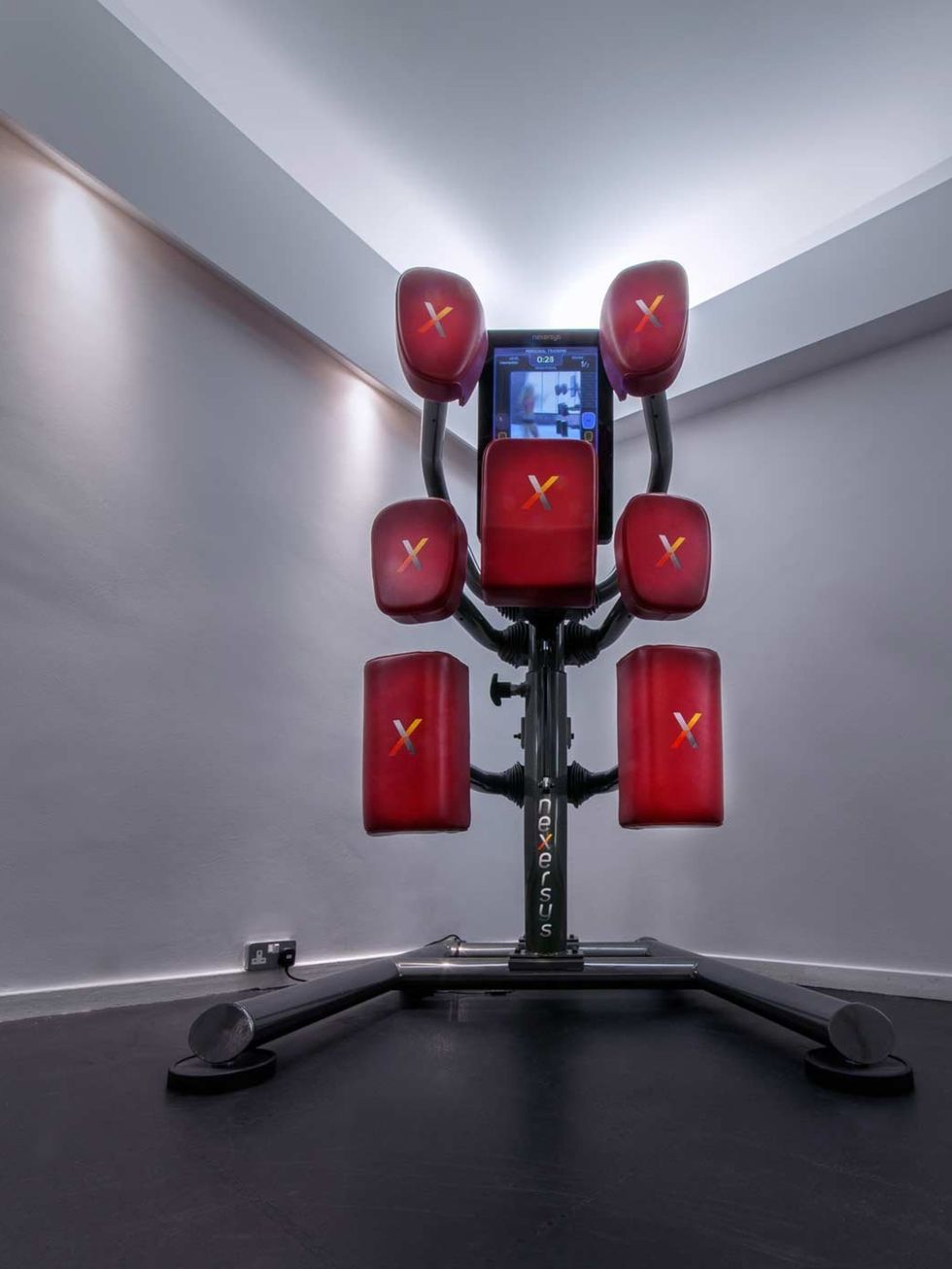 <p>Body Works West in Notting Hill is the first gym in the UK to house the Nexersys boxing machine.</p><p>Guided by a virtual personal trainer on the screen you can learn the basics of boxing before engaging in a virtual fight. The computerise punch bags 