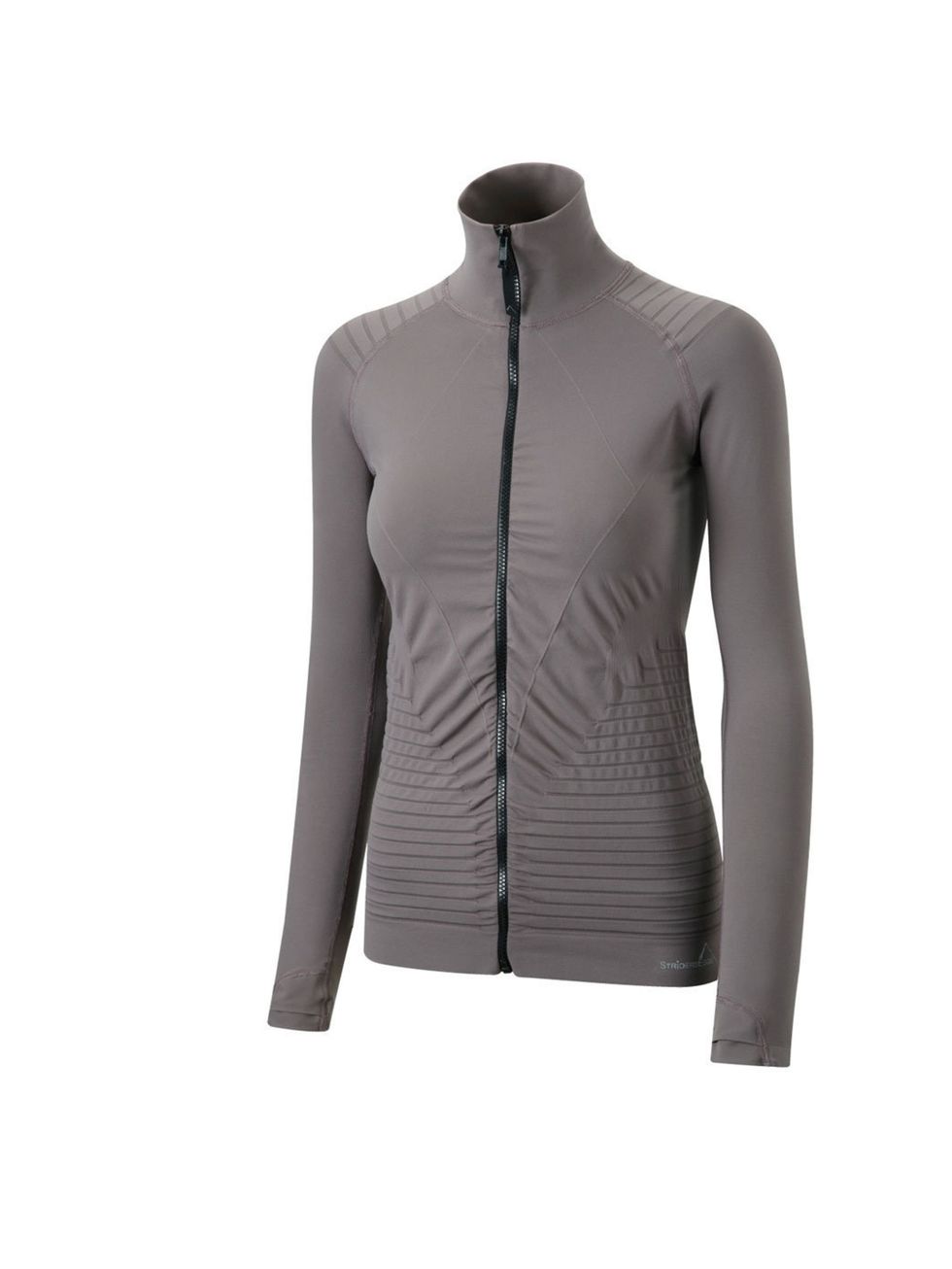 <p>ELLE is quite taken with performance apparel brand Striders Edge. This lightweight breathable jacket feels great, is antibacterial, sweat wicking and breathable. The unusual mushroom hue stands out from the sea of black and grey jackets on the market a