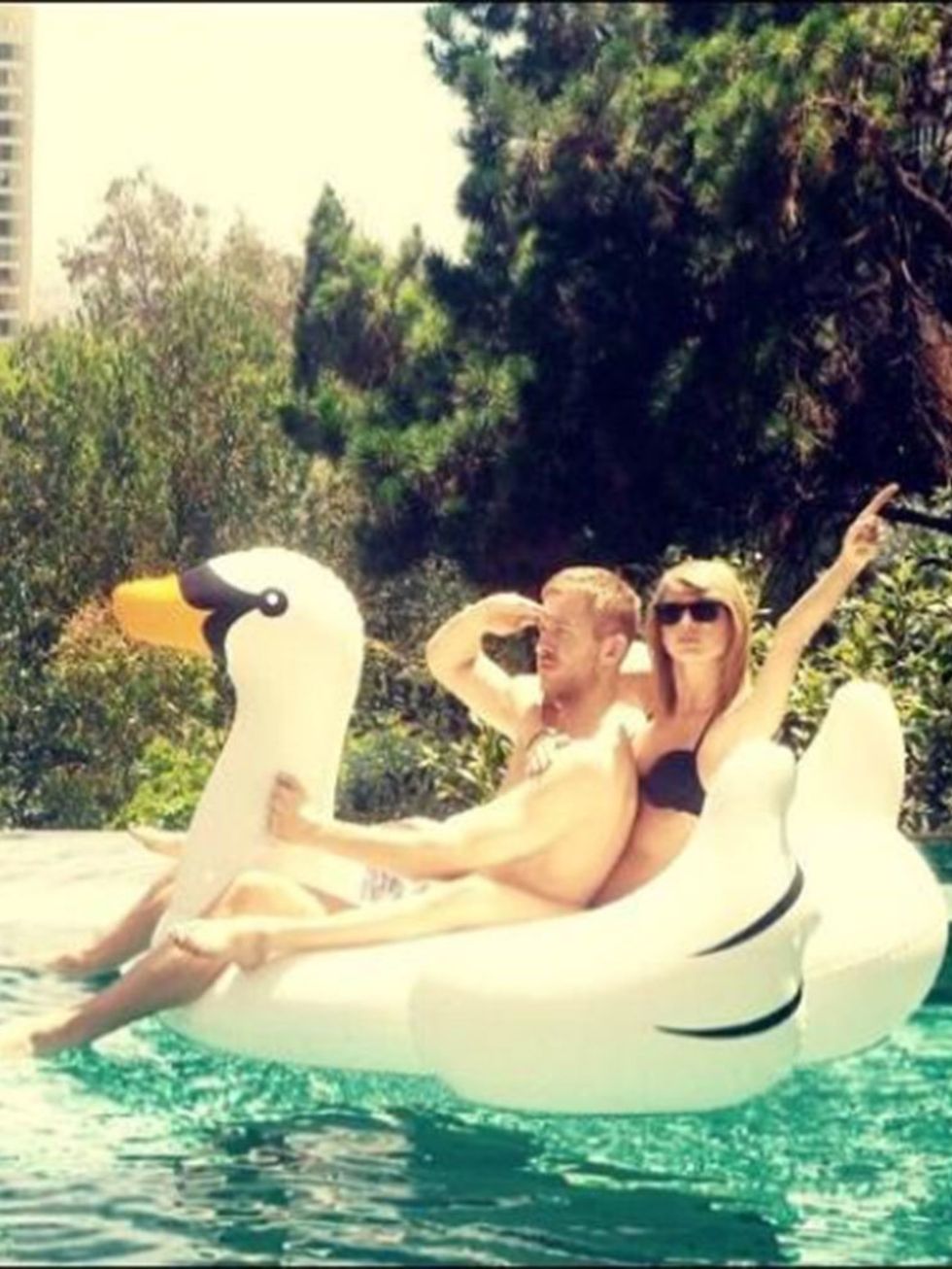 Who could forget the picture that spawned a million swan float sales?