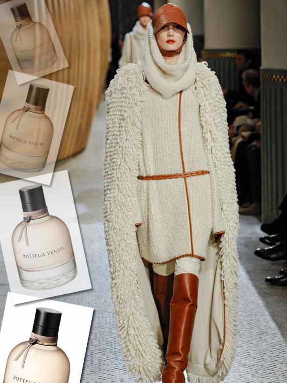 <p>It just wouldnt be AW without some uber-luxurious knits (see <a href="http://www.elleuk.com/catwalk/collections/hermes/autumn-winter-2011">Hermes</a>, pictured). Its the time when we want comfort and warmth the most. Bottega Veneta, £60 for 50ml EDP 