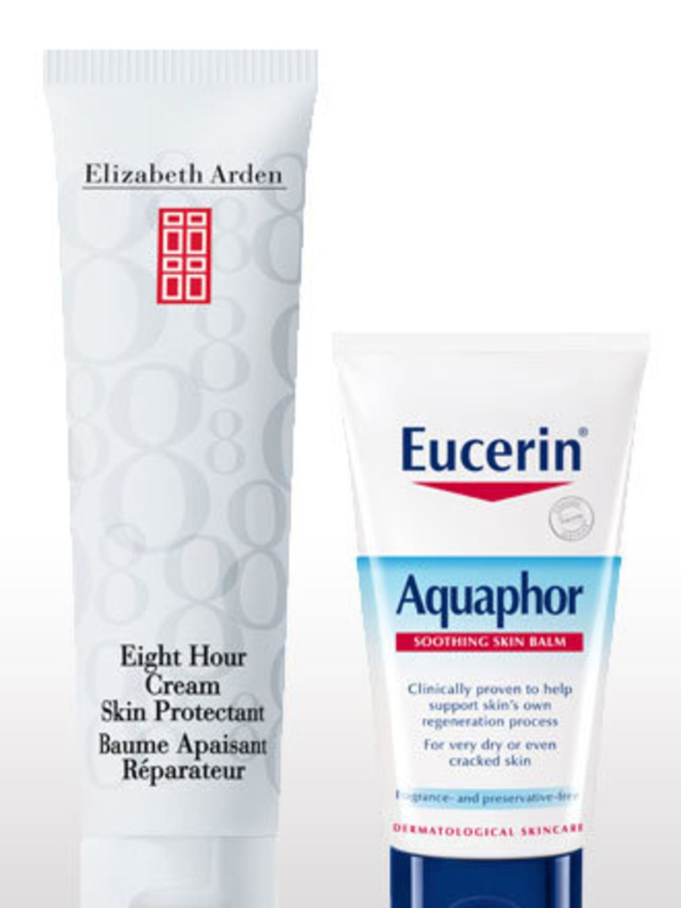 <p>Lips are one of the first casualties of winter and extreme dehydration is usually exacerbated by drying central heating. Try applying a layer of Eucerin Aquaphor Soothing Skin Balm, £8.20 (b<a href="http://www.boots.com/en/Eucerin-Aquaphor-Soothing-Ski