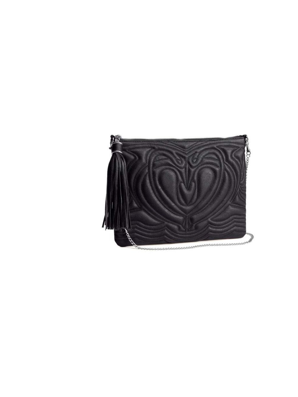 <p>This little beauty is on Market and Retail Editor Harriet Stewart's shopping list. The quilted design and tassel make for a quirky twist on the classic black bag.</p><p><a href="http://www.hm.com/gb/product/13303?article=13303-A">H&M</a> bag, £14.99</p