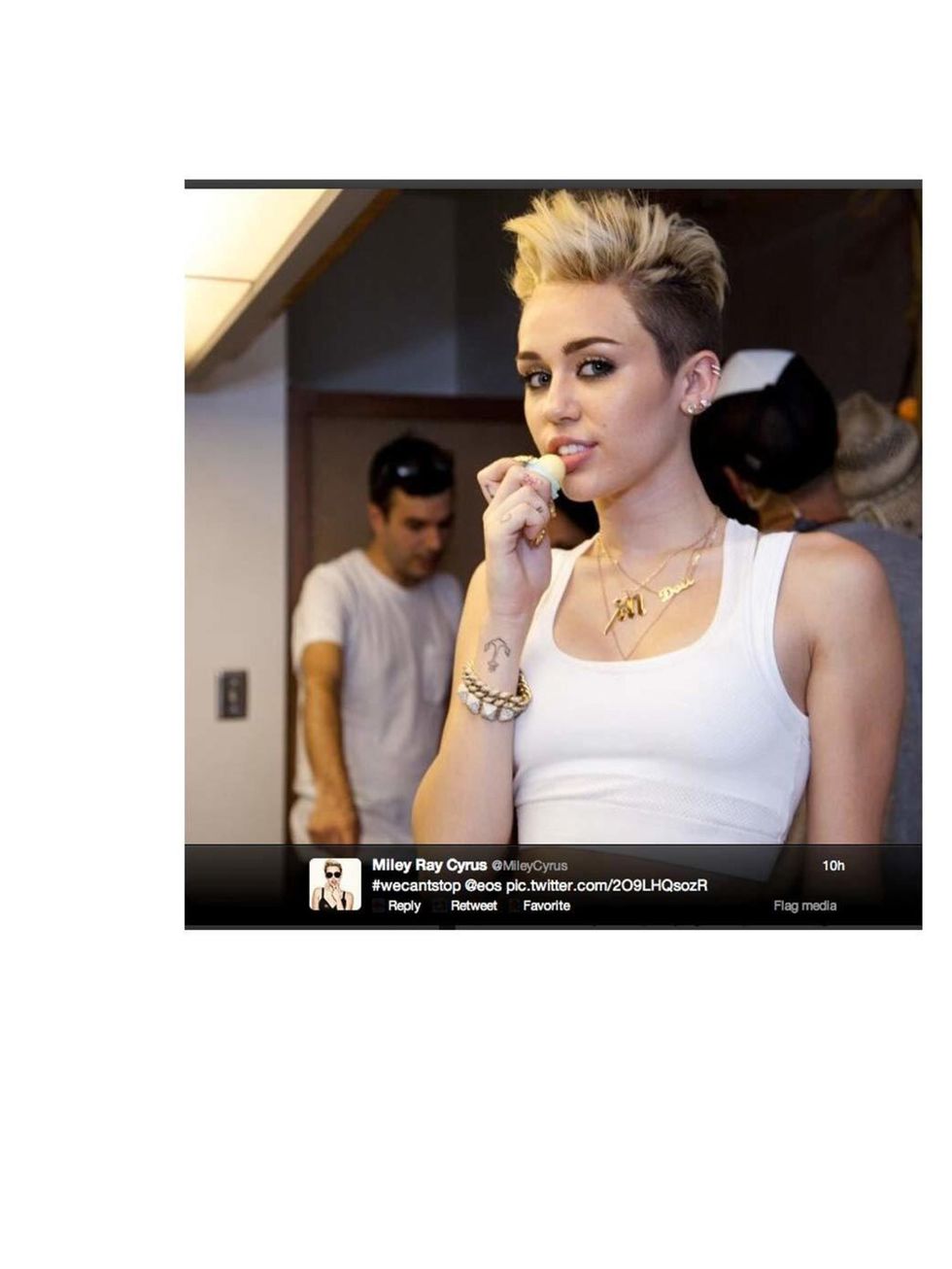 <p>Shes embraced an anarchic punk ethos in her wardrobe, so its no surprise that <a href="http://www.elleuk.com/star-style/celebrity-style-files/miley-cyrus-best-outfits-pictures">Miley Cyrus</a> hearts this unconventional little rollerball of organic l