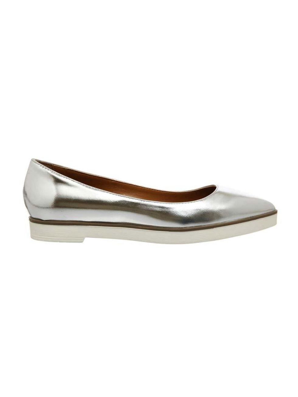 <p>Silver flats are fast becoming a staple buy, and this chunky-soled pair tops our list.</p>

<p><a href="http://www.office.co.uk/view/product/office_catalog/2,30/2151492340" target="_blank">Office</a> shoes, £50</p>