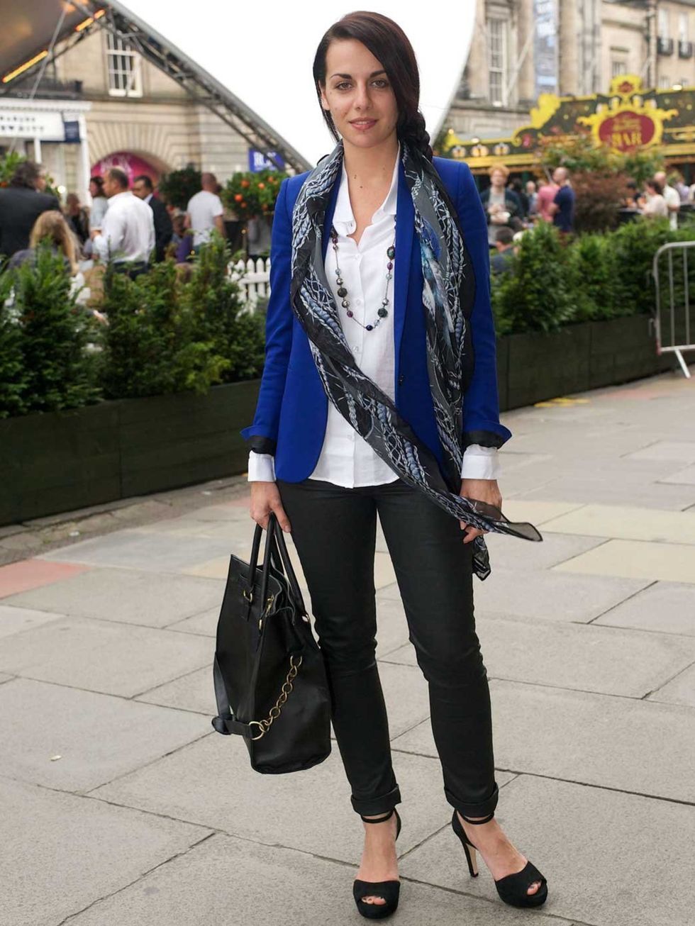 <p>Stephanie Asso, 28, Retail Assistant. Whole outfit by The Kooples, Primark bag.</p>