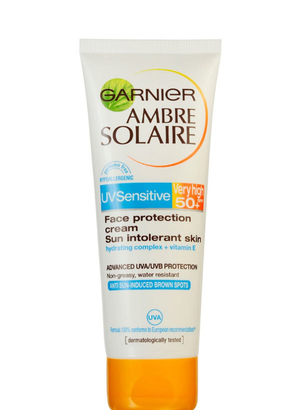 <p><strong>Best Sunscreen</strong></p><p>Garnier Ambre Solaire UV Sensitive Very High SPF 50+ Face Protection Cream, £12.25 at <a href="http://www.feelunique.com/p/Garnier-Ambre-Solaire-UV-Sensitive-Face-Protection-Cream-Very-High-SPF50-75ml">Feel Unique<
