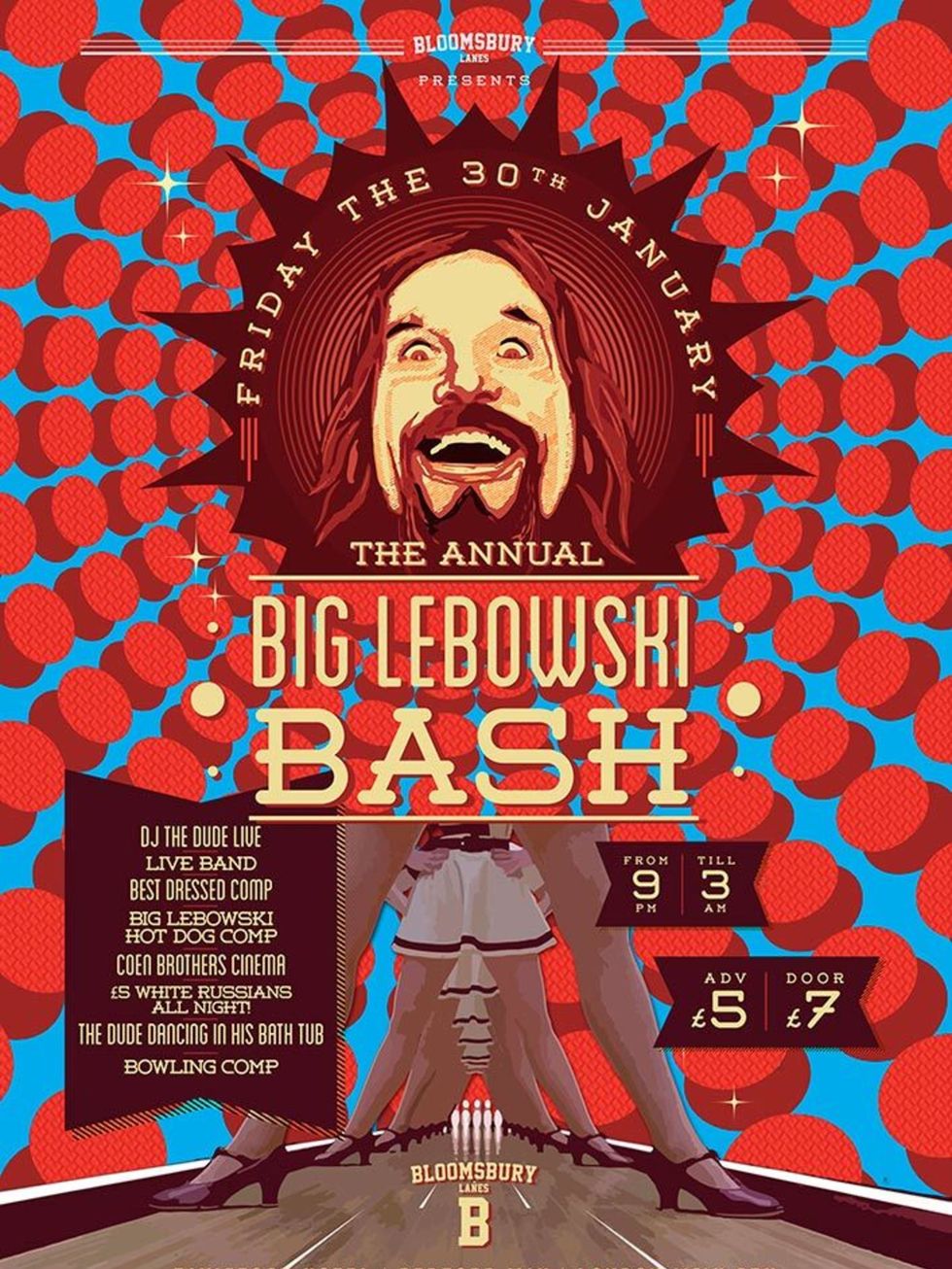 <p><strong>NIGHT OUT: The Big Lebowski Bash</strong><br />
<br />
<span style="line-height:1.6">The 4th annual tribute to The Dude is here and its all about bowling, hot dog eating contests and of course, drinking White Russians. Fancy dress is encourage