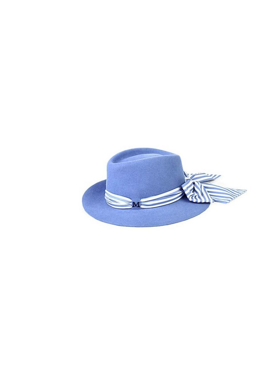 <p>Not ready for full blown pastels? Give the trend a try with this cornflower blue hat.</p><p>Maison Michel hat, £405 at <a href="http://www.selfridges.com/en/Womenswear/Categories/Shop-Accessories/Hats-gloves/Andre-striped-scarf-felt-hat_238-3003125-PS1