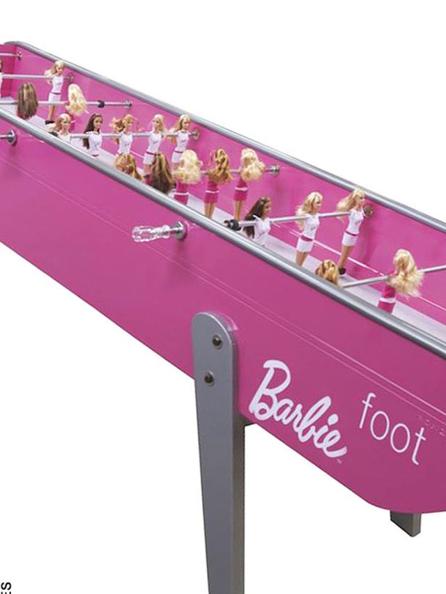 <p>Barbie football table</p>