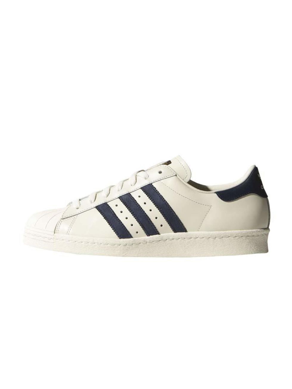 <p>Last year, it was the Stan Smith. This year? Meet the Superstar - you're going to be seeing a lot of this beauty.</p>

<p><a href="http://www.adidas.co.uk/superstar-80s-vintage-deluxe-shoes/B25964_530.html" target="_blank">Adidas</a> trainers, £85</p>