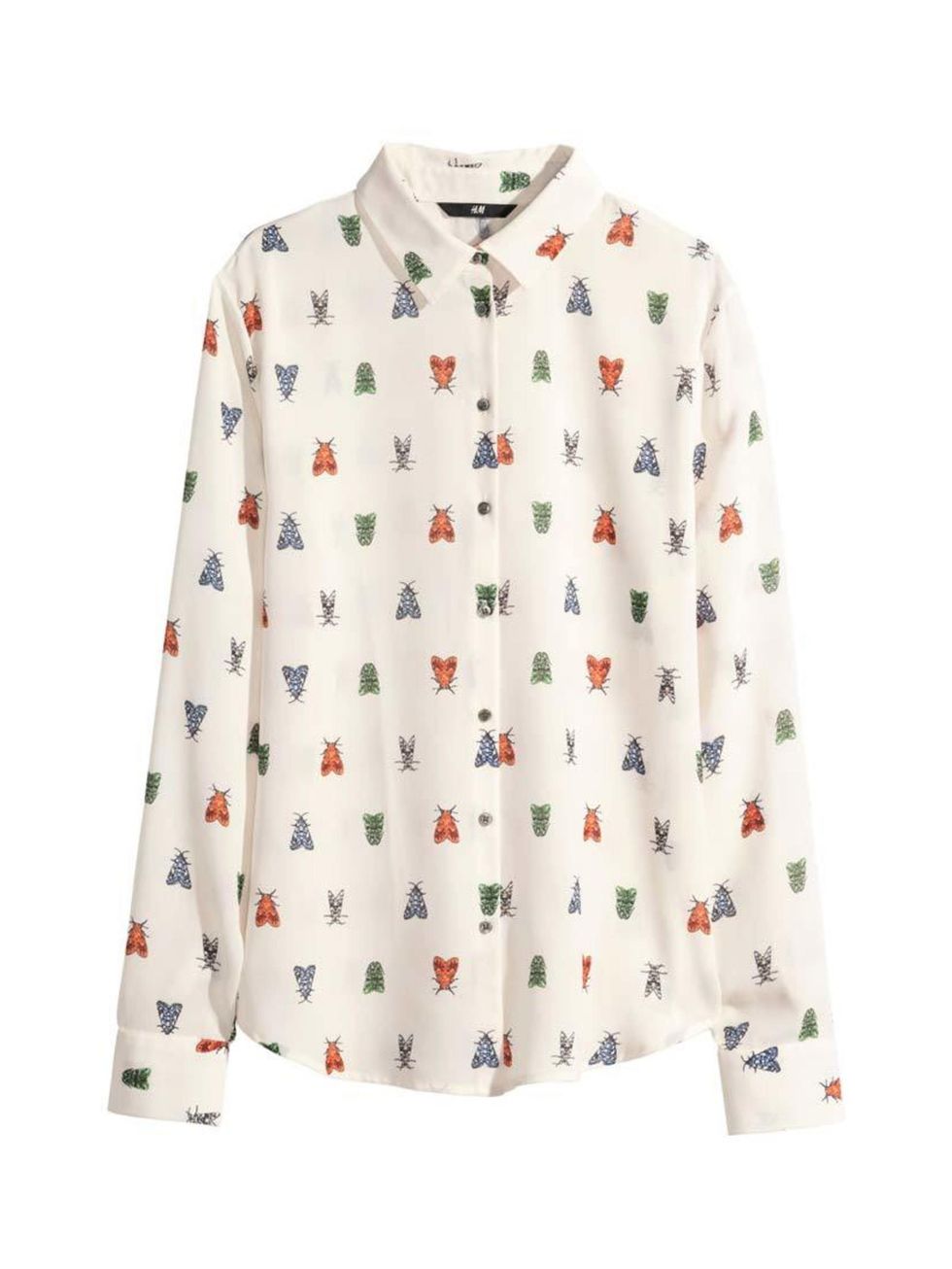 <p>Head of Editorial Business Management Debbie Morgan couldn't resist this workwear classic with a twist.</p>

<p><a href="http://www.hm.com/gb/product/48748?article=48748-A" target="_blank">H&M</a> shirt, £14.99</p>