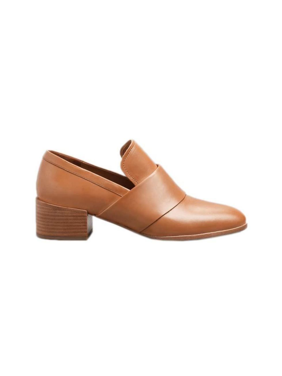<p>Fashion Assistant Charlie Gowans-Eglinton will pair these androgynous slip-ons with rolled-up jeans.</p>

<p><a href="http://www.stories.com/gb/New_in/All_new_in/Low-Heel_Leather_Loafers/591727-8382681.1" target="_blank">& Other Stories</a> shoes, £95<