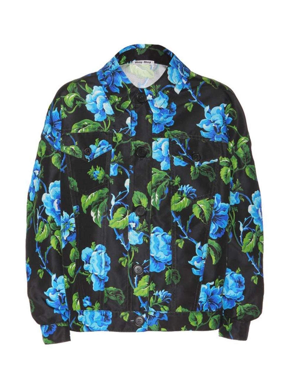 <p>Miu Miu jacket, £1,150, at <a href="http://www.mytheresa.com/en-gb/printed-silk-twill-jacket.html">mytheresa.com</a></p>