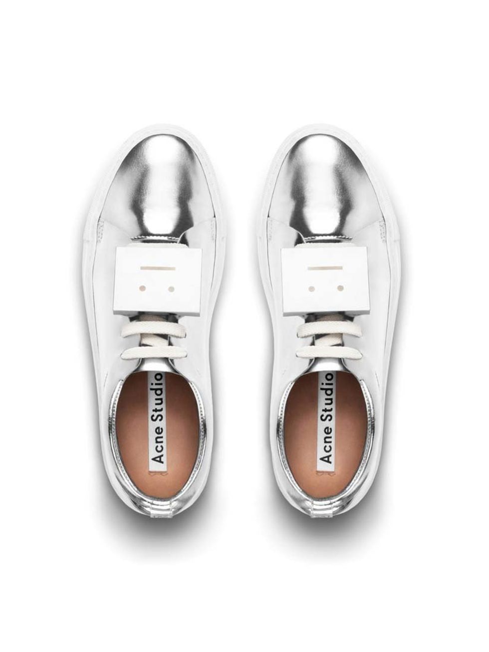 <p>Oh Acne, you had us at metallic trainers. </p><p><a href="http://www.acnestudios.com/shop/women/sneakers/adriana-metallic-silver.html">Acne</a> trainers, £300</p>