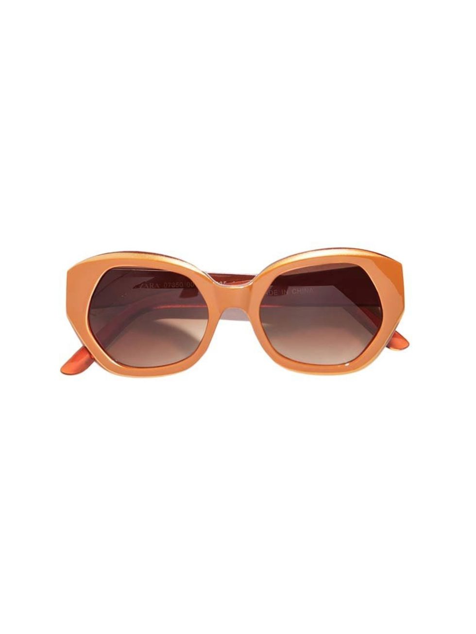<p>Want to introduce colour into your wardrobe? Start small - these peachy shades will make a convert of you.</p><p><a href="http://www.zara.com/uk/en/new-this-week/woman/-c363008p1818543.html">Zara</a> sunglasses, £19.99</p>