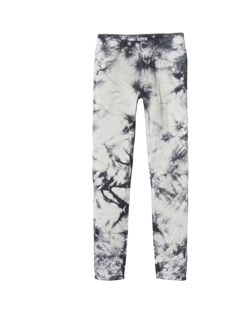 <p>Theyre a fashion pack favourite but don't have a heavy price tag. Have you joined the printed jean fan club yet? <a href="http://www.monki.com/Shop/Denim">Monki</a> tie dye jeans, £35</p>