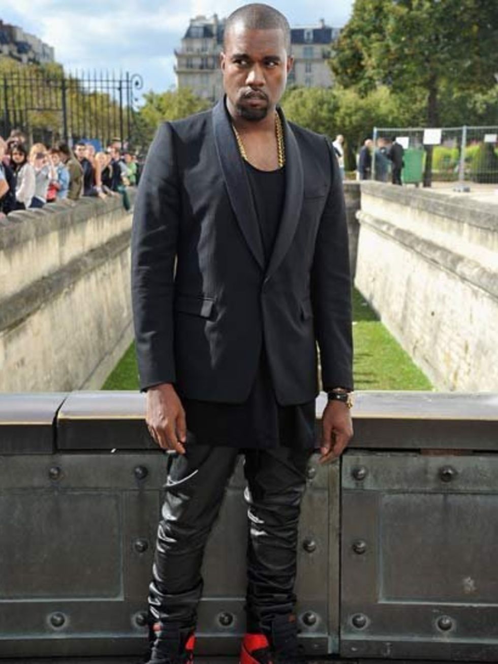 <p>Kanye West at Christian Dior Spring Summer 2013 Front Row </p>