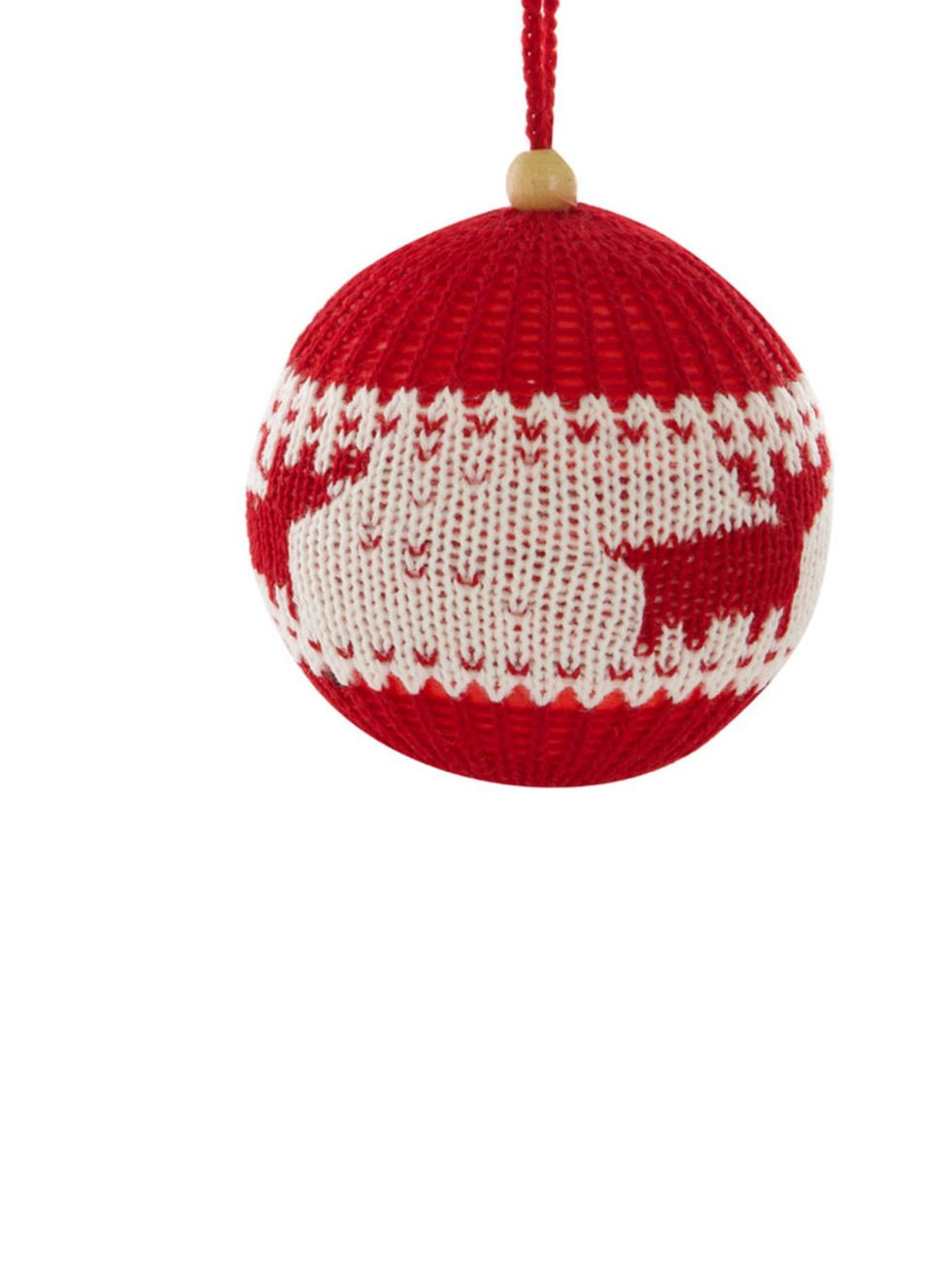 <p><a href="http://www.giselagraham.co.uk/">Gisela Graham</a> knitted bauble, £6.95, at Liberty</p>