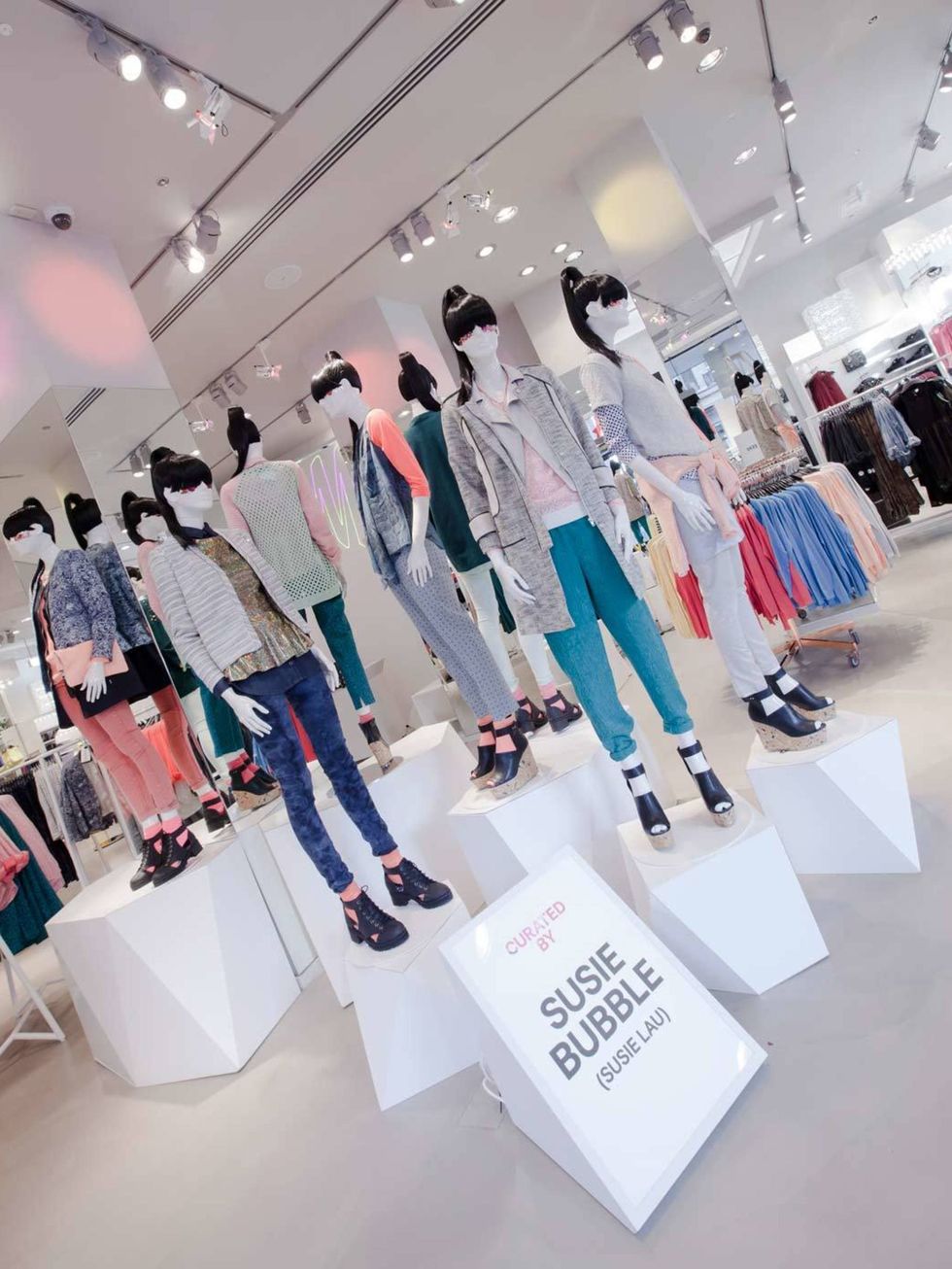<p>Inside the H&amp;M store</p>