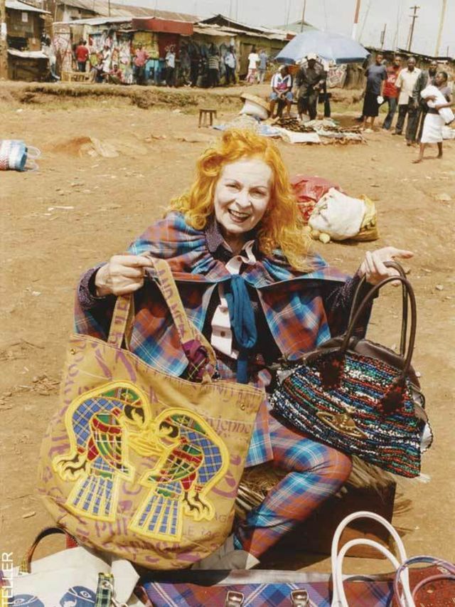 <p>Vivienne Westwood in Kenya</p>