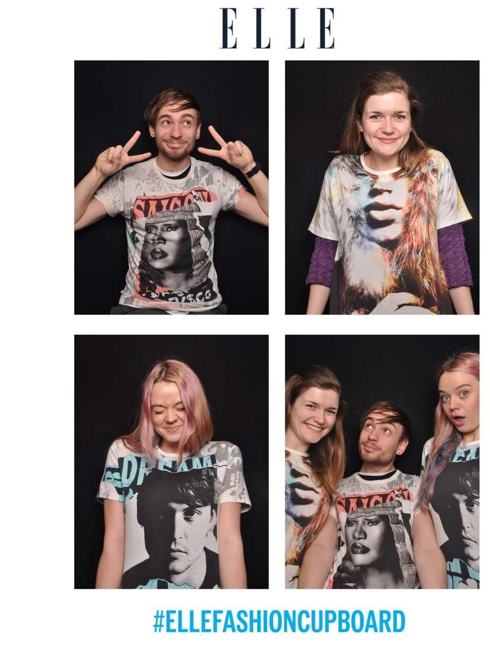 <p>For the first time ever David Bailey has allowed some of his most favourite portraits to be printed onto T-shirts - and team ELLE is pretty impressed with the results. Som much so that we couldn't wait to get into the office photo booth and try them on