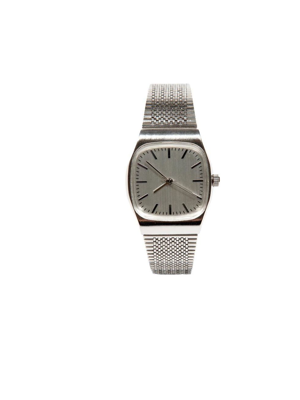 <p><a href="http://www.urbanoutfitters.co.uk/retro-metal-watch/invt/5769462453902/&amp;bklis">Urban Outfitters</a> retro watch, £34</p>