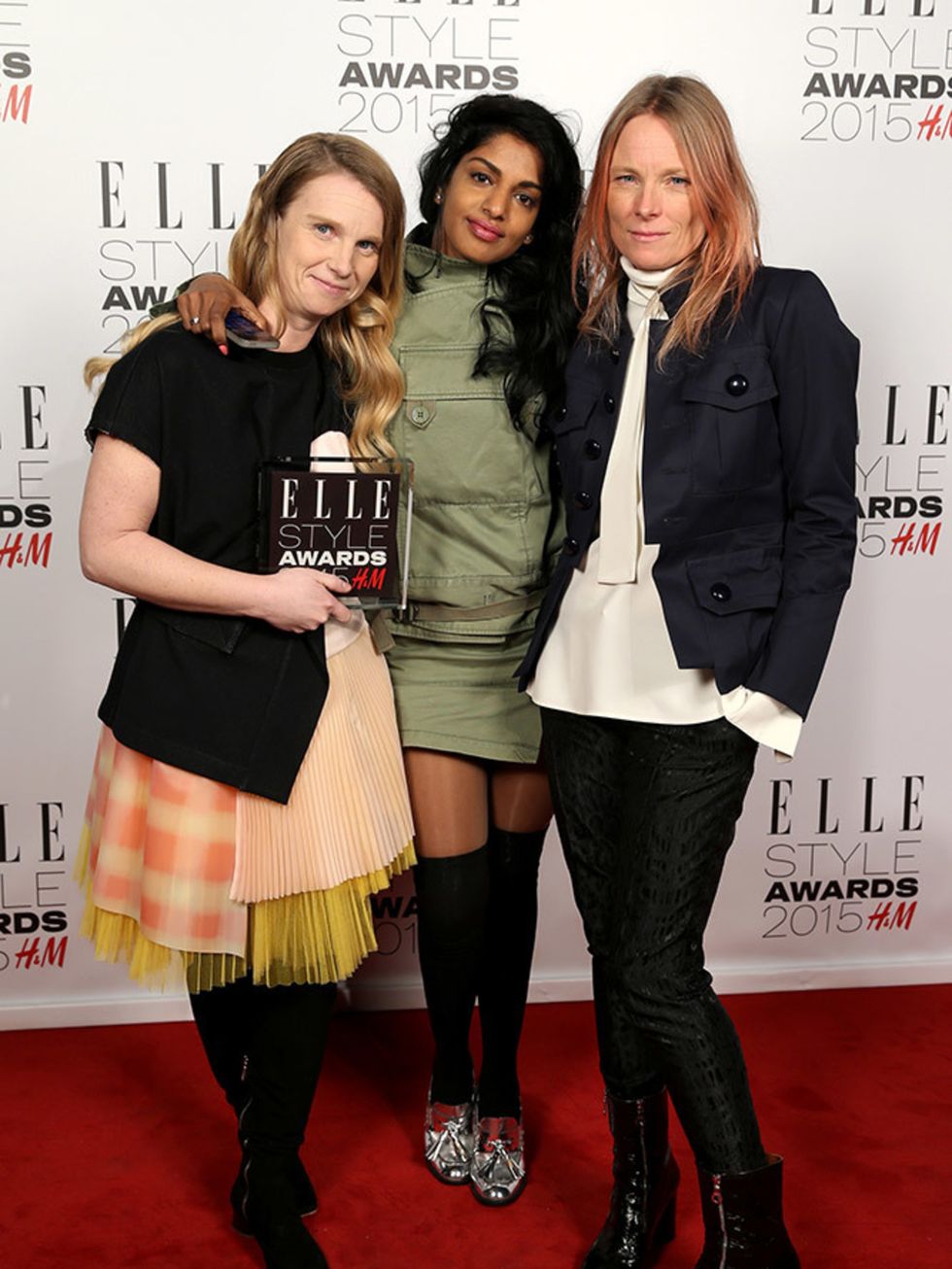 <p>The winners of the Contemporary Brand award for <a href="http://www.elleuk.com/catwalk/marc-by-marc-jacobs">Marc by Marc Jacobs</a>: <a href="http://www.elleuk.com/tags/katie-hillier">Katie Hillier</a> and <a href="http://www.elleuk.com/tags/luella-bar