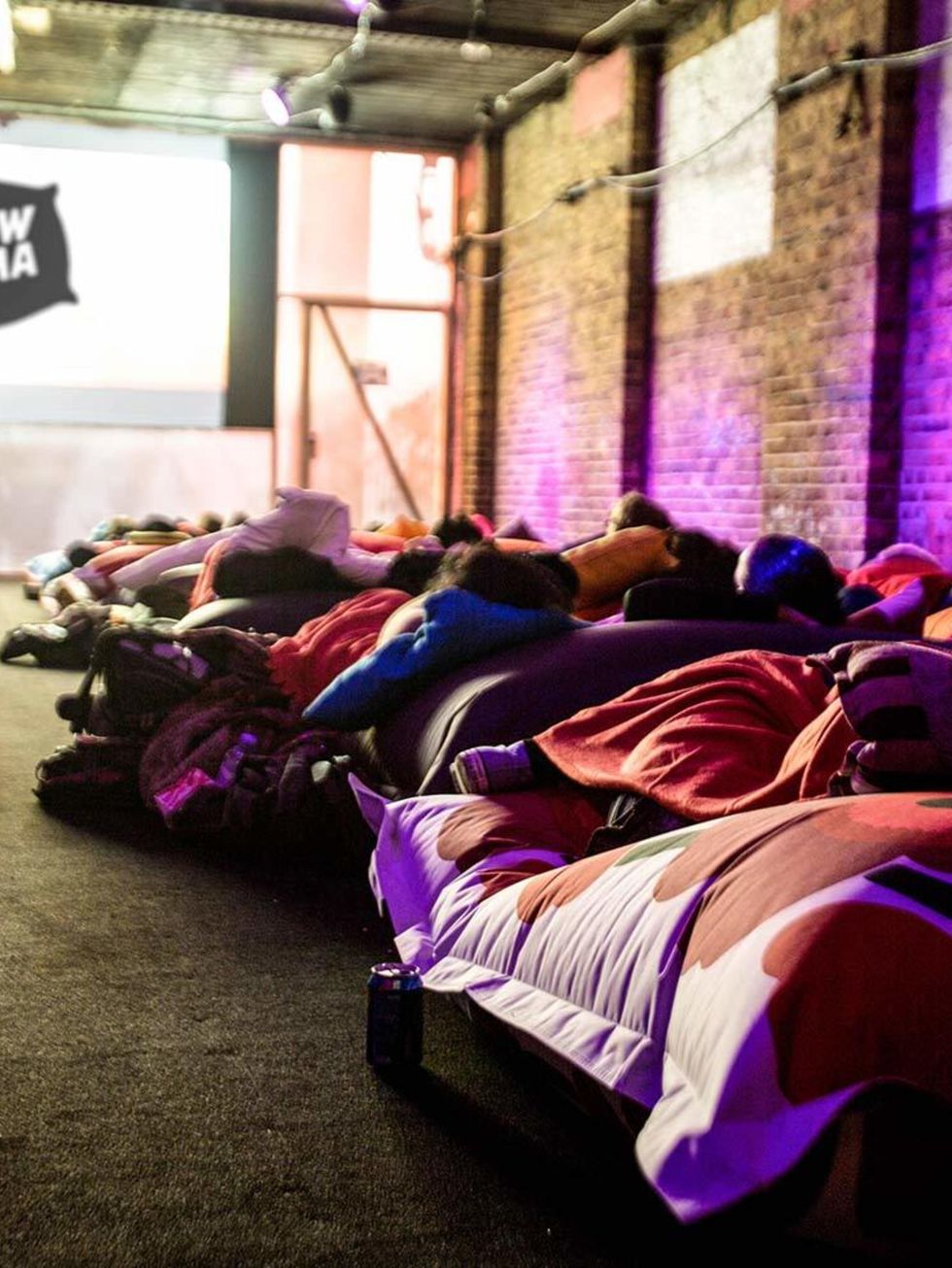 <p><strong>FILM: Pillow Cinema</strong></p>

<p>Pillow Cinema is operating a strict No Pillow, No Entry rule, so expect nothing less than extreme comfort. Seats consist of Fatboy beanbags and moviegoers can snuggle up and share one or stretch out by the