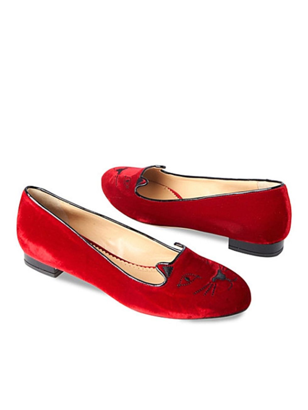 <p>Charlotte Olympia 'Kitty' smoking slippers, £485, at <a href="http://www.selfridges.com/">Selfridges</a> </p>