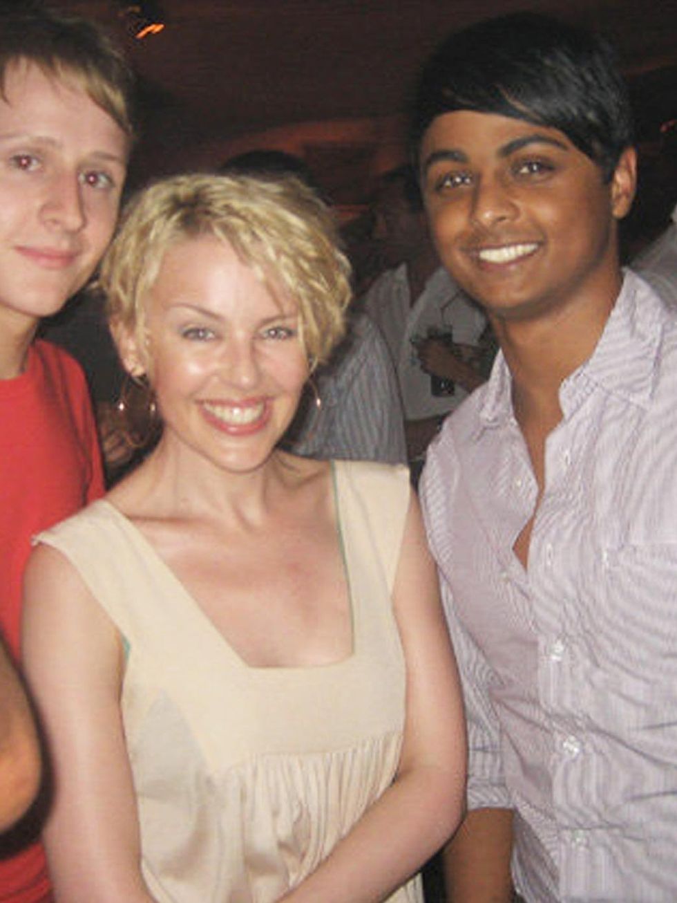 <p>Sunil MaKan meets Kylie Minogue in Pacha, 2007</p>