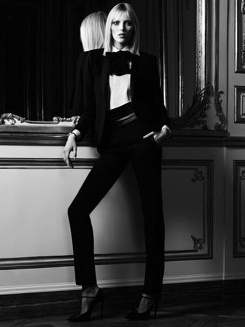Hedi Slimane shoots supermodel Anja Rubik in the Saint Laurent campaign ...