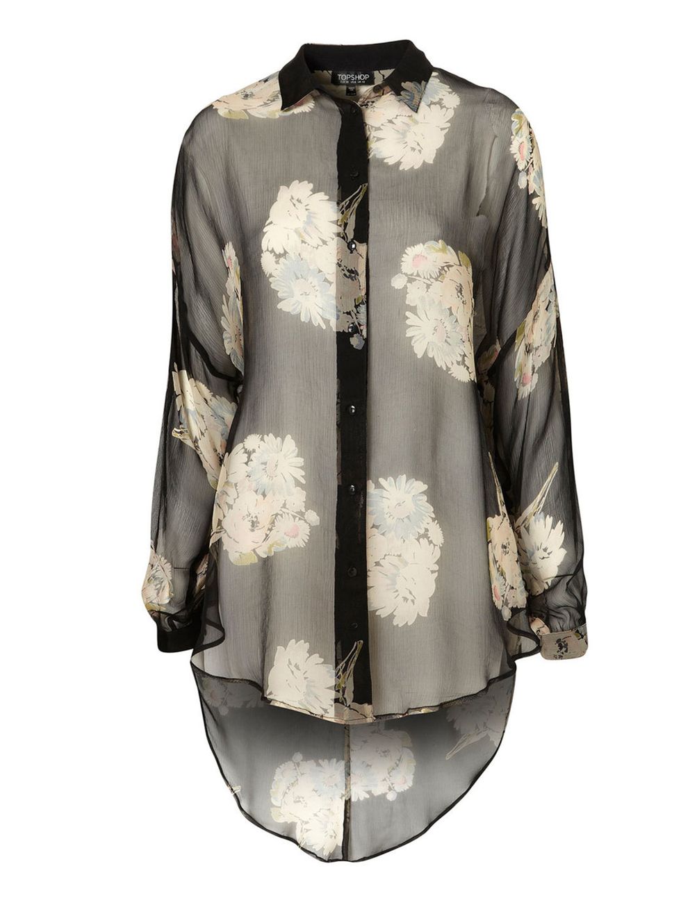<p>Topshop sheer floral shirt, £38</p><p><a href="http://shopping.elleuk.com/browse?fts=topshop+oversize+floral+shirt">BUY NOW</a></p>