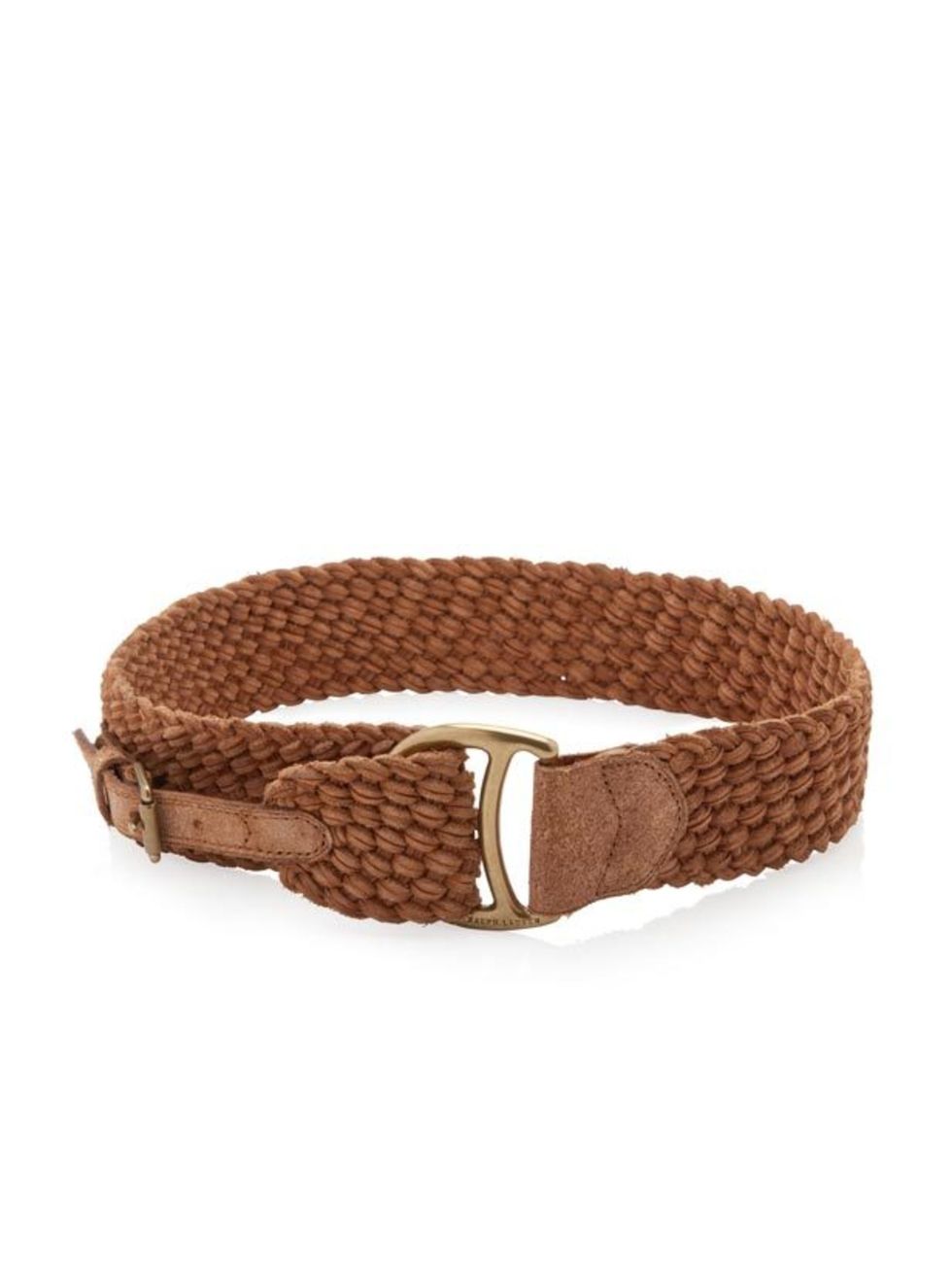 <p> A tan belt is a wardrobe essential that will last for seasons to come- this woven version is a worthy investment. Belt, £215, by Polo Ralph Lauren at Harvey Nichols (0207 235 5000) </p>