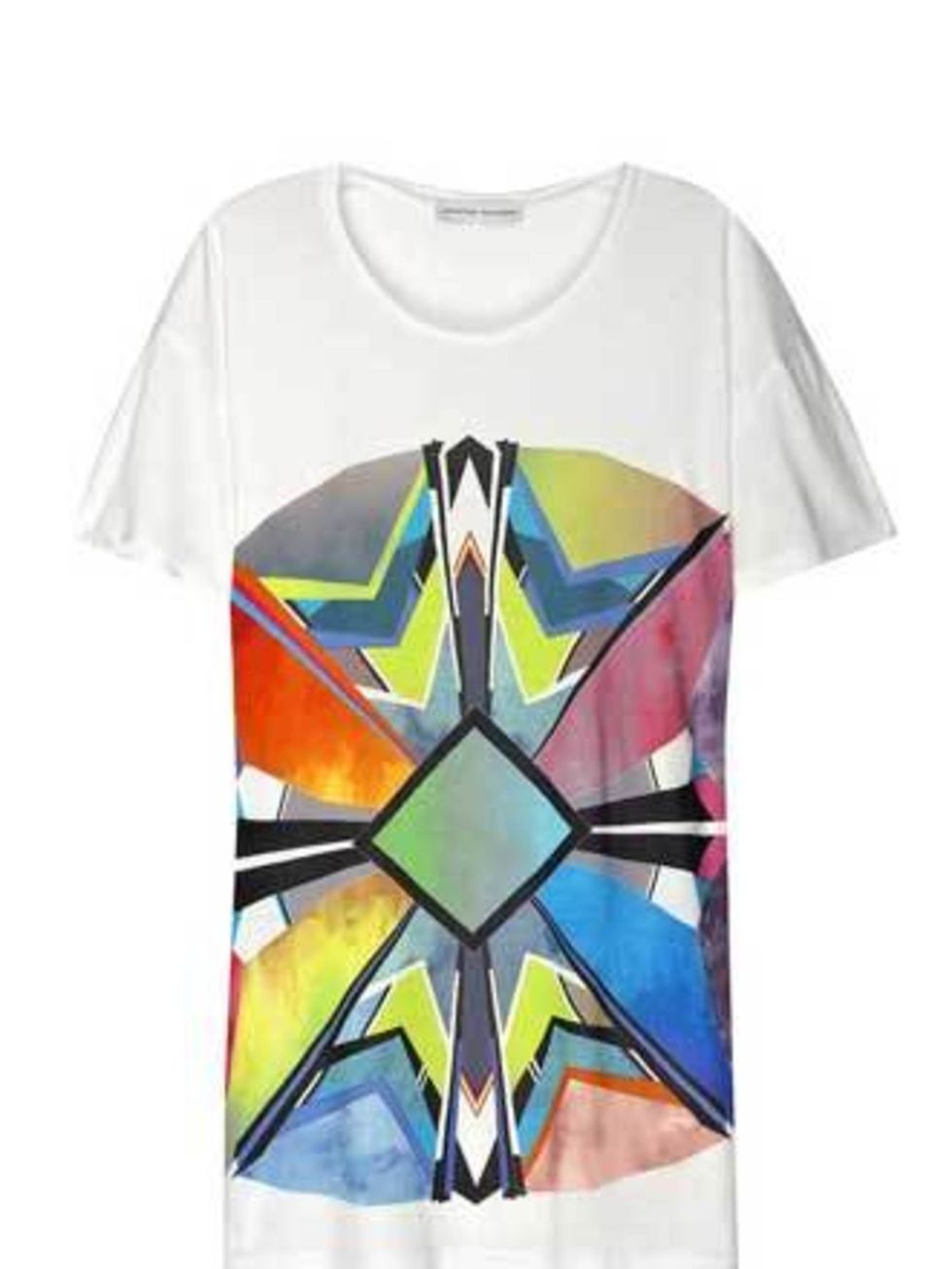 <p>Brighten up your wardrobe palette of grey, black and navy with this brighter-than-bright oversize tee.</p><p>Oversize T-Shirt, £185 by Jonathan Saunders at <a href="http://www.net-a-porter.com/product/63167">Net-a-Porter</a></p>