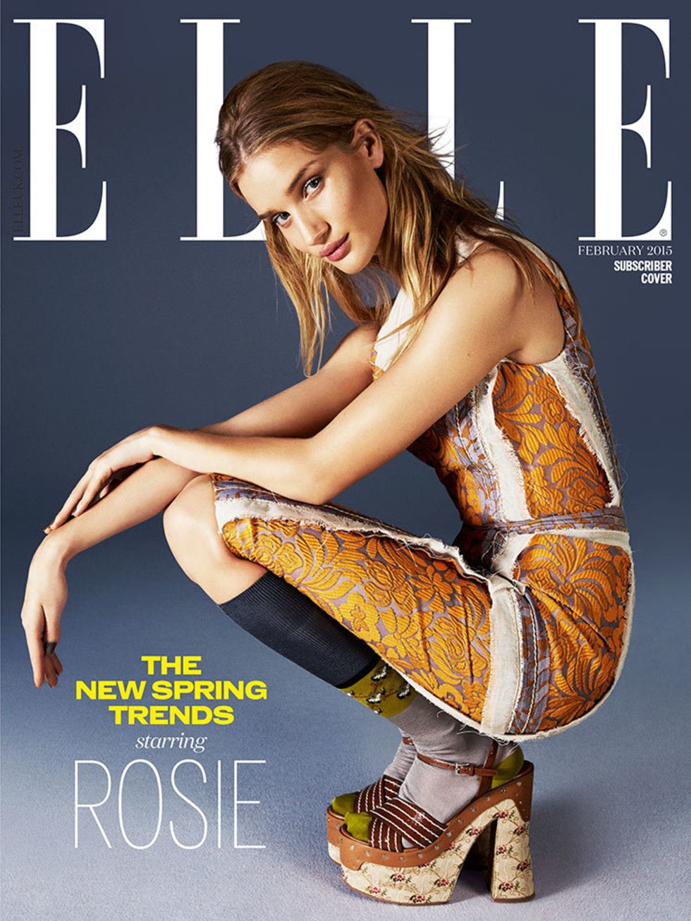 Rosie Huntington-Whiteley, subscriber cover, February 2015.