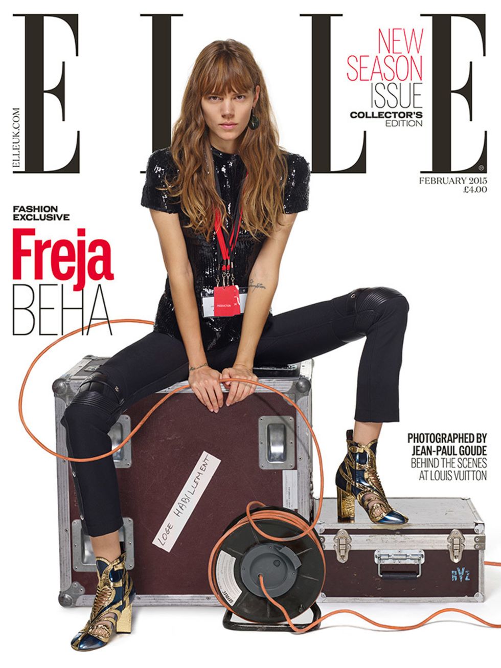 Freja Beha, special cover, February 2015.