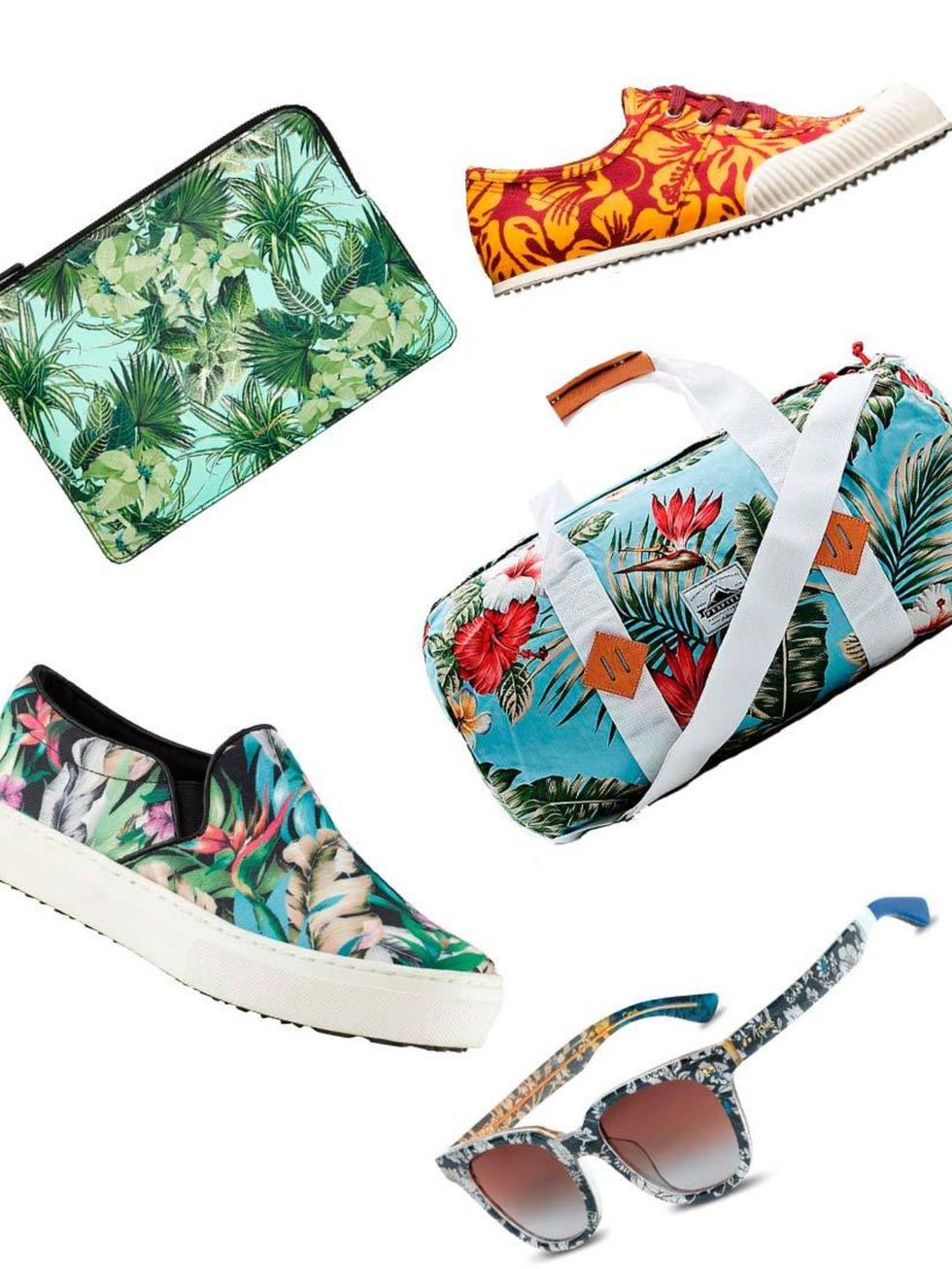 <p>Palms, pineapples and prints. Accessories are having a tropical moment ..</p>