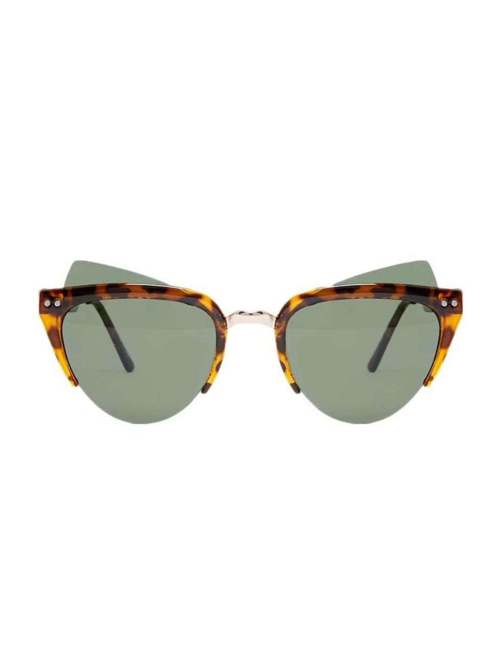 <p>Part librarian, part catwoman.</p>

<p>Spitfire sunglasses, £25 at <a href="http://www.asos.com/Spitfire/Spitfire-Chelses-Mod-Cat-Eye-Sunglasses/Prod/pgeproduct.aspx?iid=4984905&cid=6992&Rf900=1589&sh=0&pge=0&pgesize=36&sort=-1&clr=Tort&totalstyles=11&