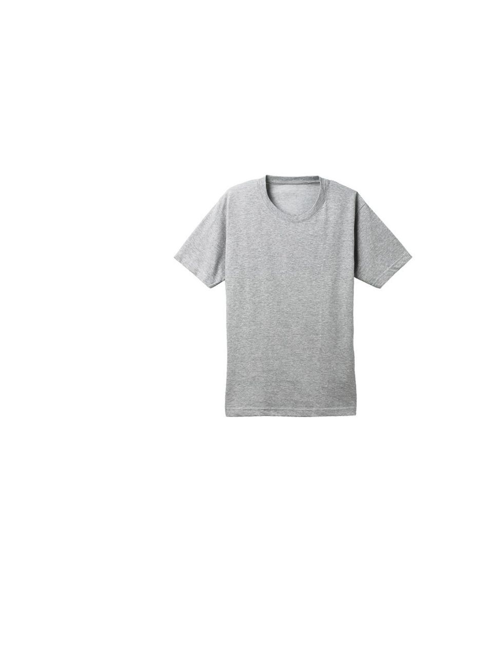<p>Along with tried and trusted jeans, a plain tee is the building block of any wardrobe, <a href="http://www.uniqlo.com/uk/store/goods/075209">Uniqlo</a> T-shirt, £4.90</p>