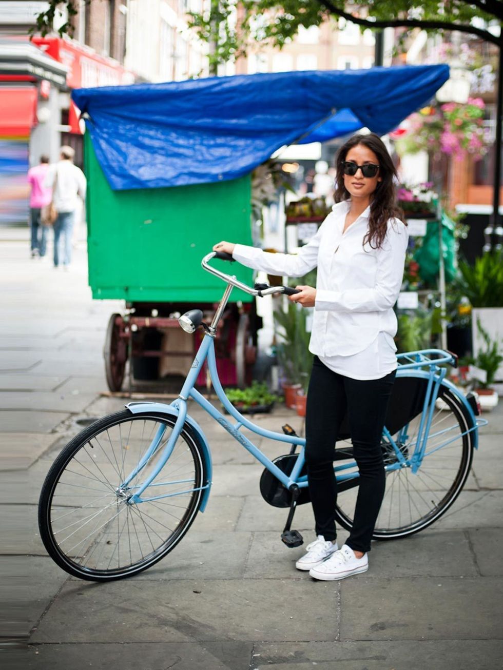 <p>Dama, 25. Delta bicycle, Zara shirt, Season of Humanity jeans, Converse trainers, Tiffany necklace.</p><p>Photo by Stephanie Sian Smith</p>