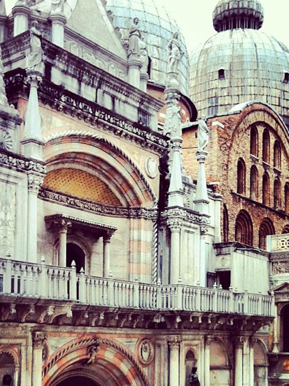 <p>'The Basilica in Piazza San Marco, Venice'</p>