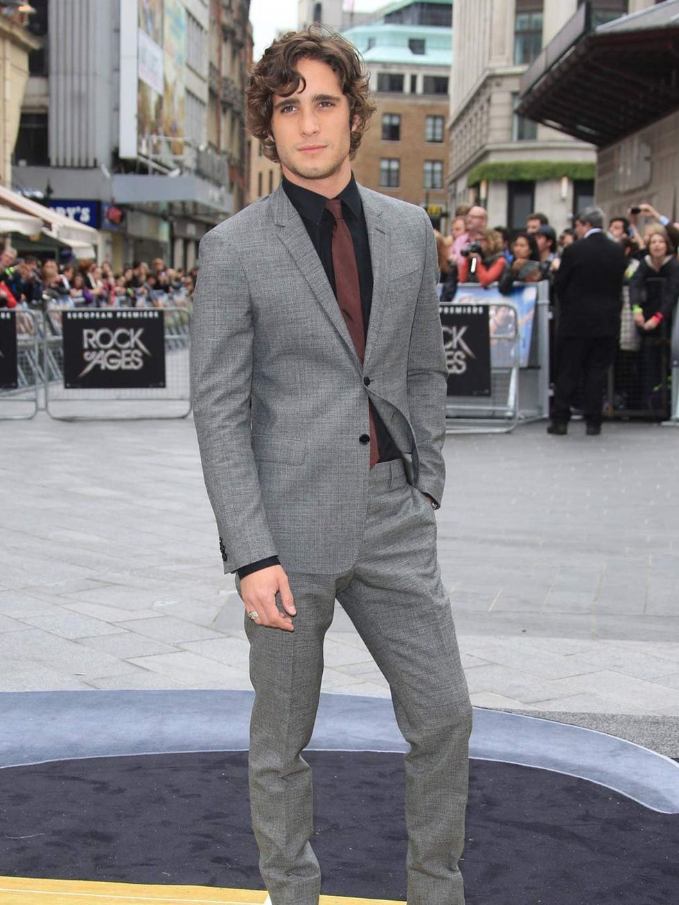 <p>Diego Boneta (a singer called Drew Boiley and love interest to Sherrie) is a singer in real life, giving him a slight advantage over some of the other cast in Rock Of Ages. He revealed at the European premiere in London that he is signed to Adam Levine