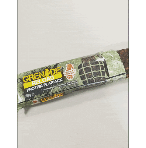 <p>Grenade Reload Chocolate Browning Bar, 70g</p>

<p>Kcal: 279</p>

<p>Fat: 9.9</p>

<p>Carbohydrate: 32.4g</p>

<p>Protein: 15.5g</p>

<p>Verdict: It literally crumbles apart when you bite into it, so if you're not a fan of crumbs, don't even go there. 